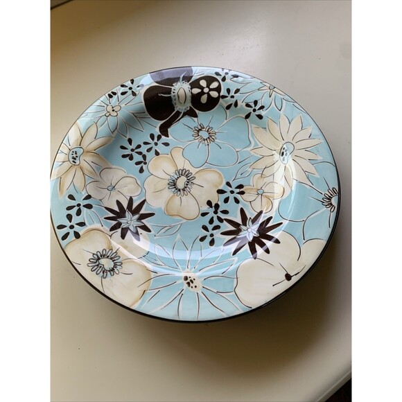 Laurie Gates Casual Blues Floral 10"Dinner Plates The Casual Collection Colorful - Picture 7 of 9